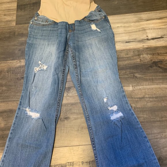 Indigo Blue Maternity Jeans Size SP - Picture 4 of 5